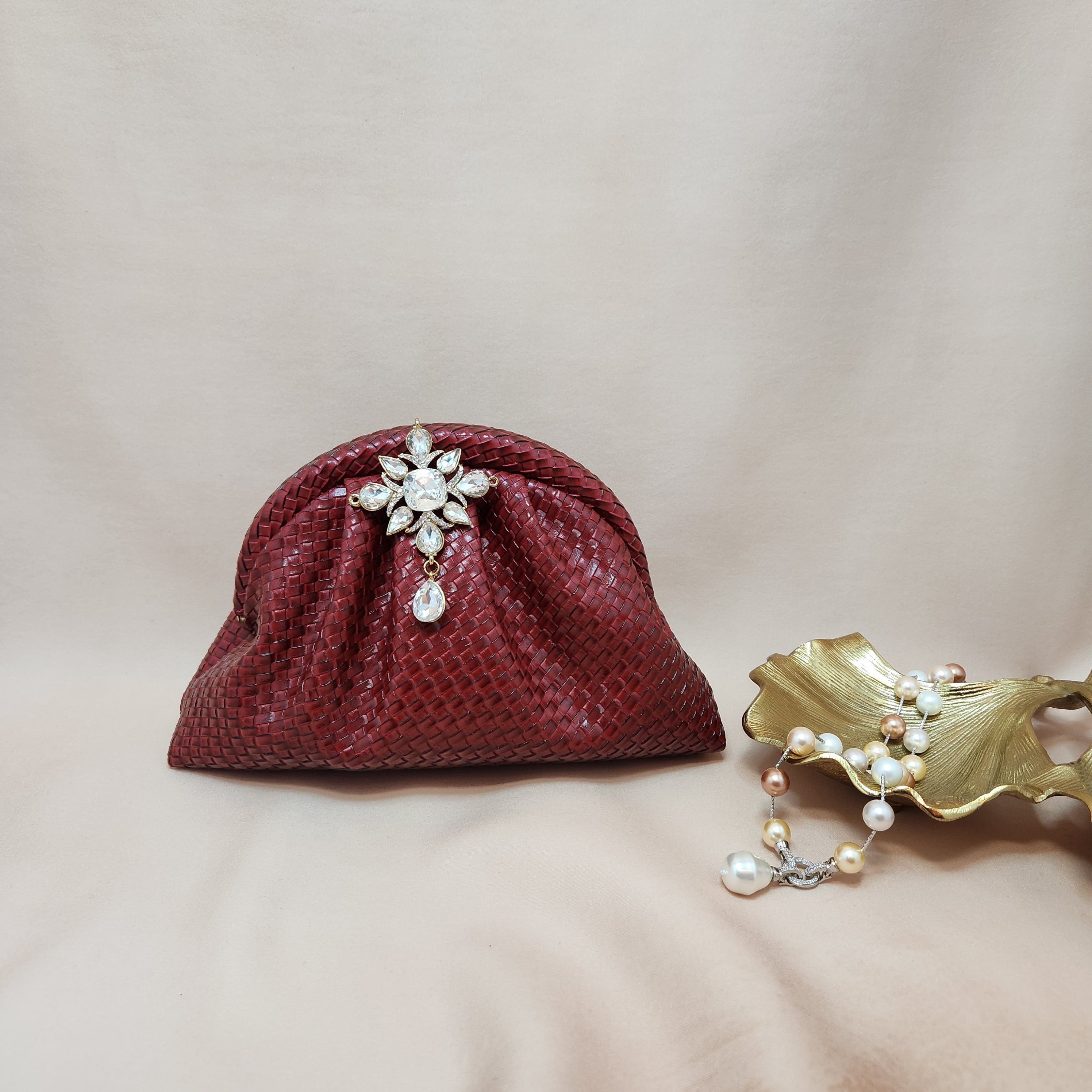 Crimson Royale Cloud Clutch