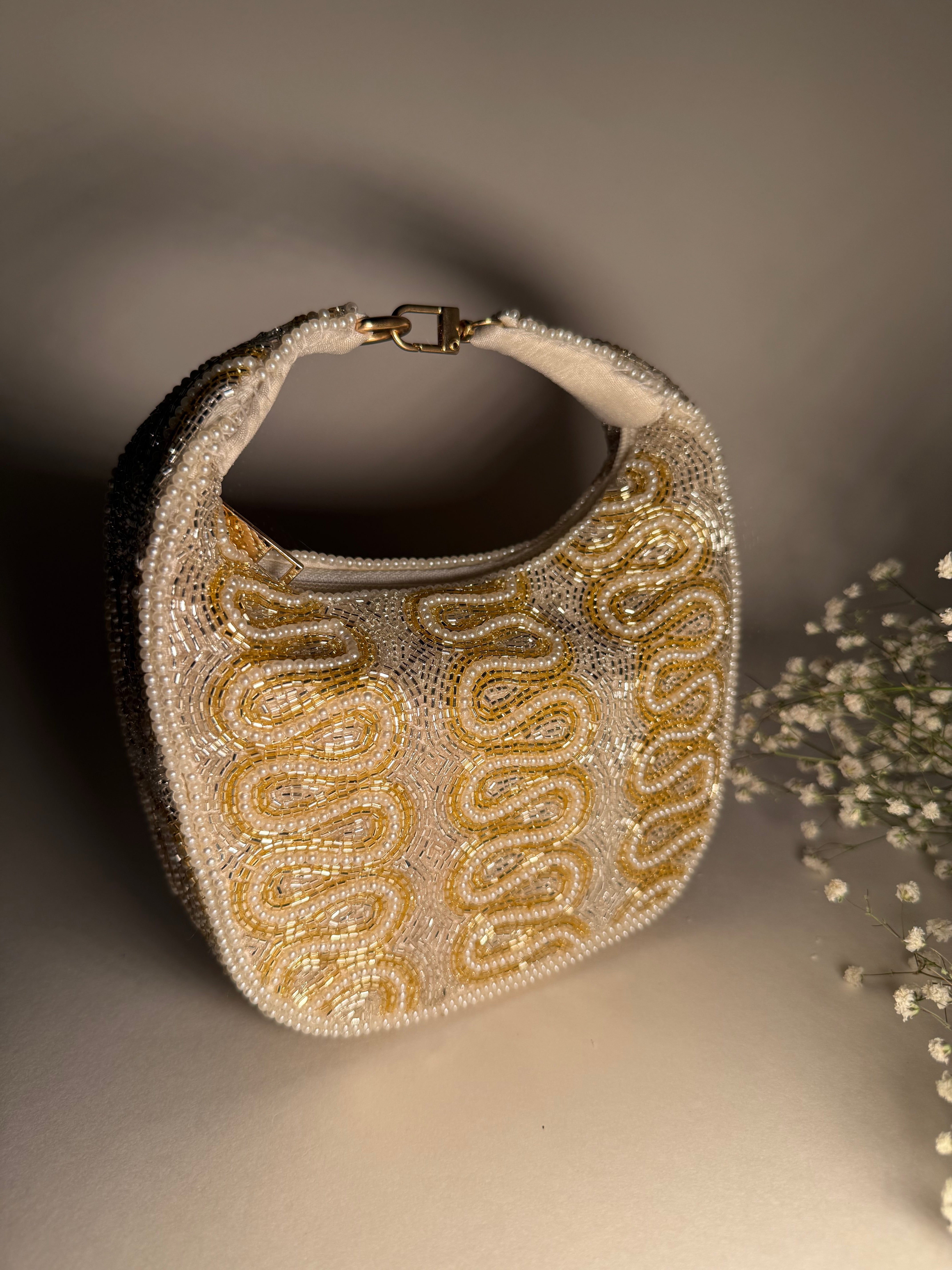 The Ivory Opulence Bag