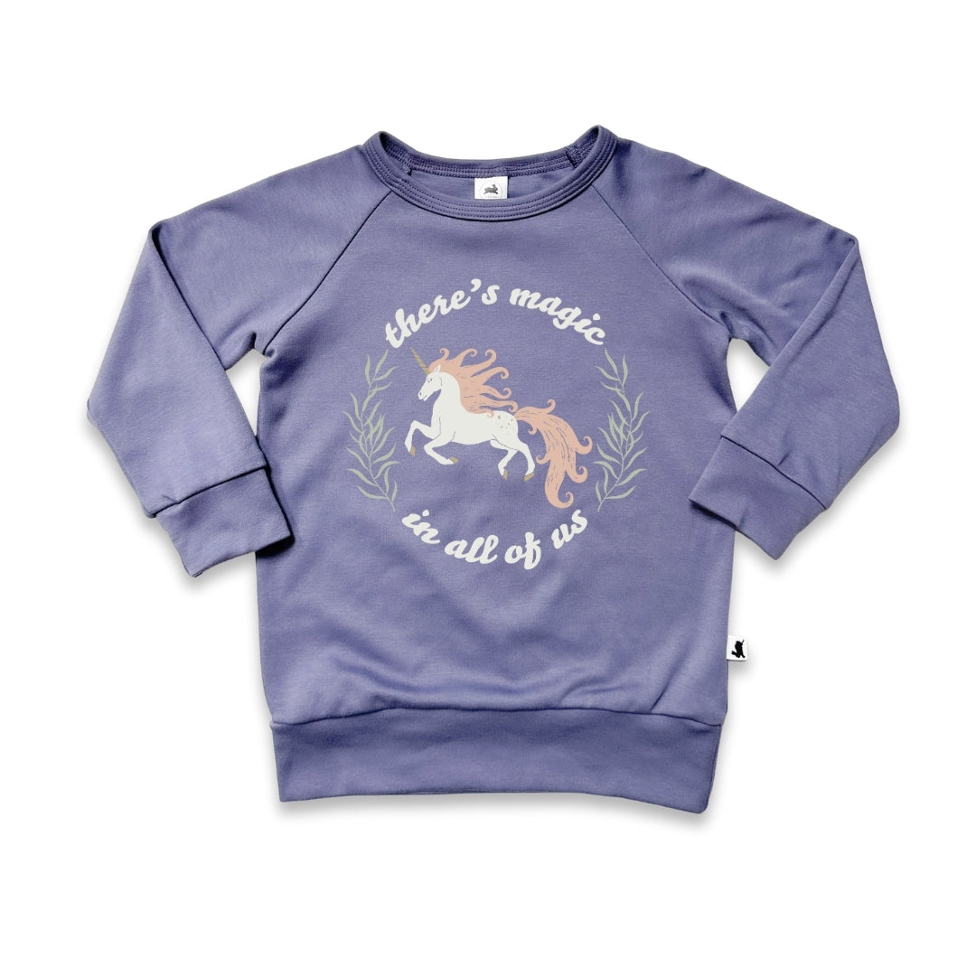 Baby/Kids Graphic Bamboo Raglan Sleeve Pullover