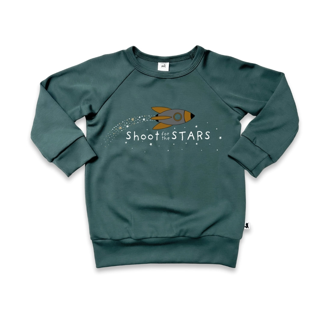 Baby/Kids Graphic Bamboo Raglan Sleeve Pullover