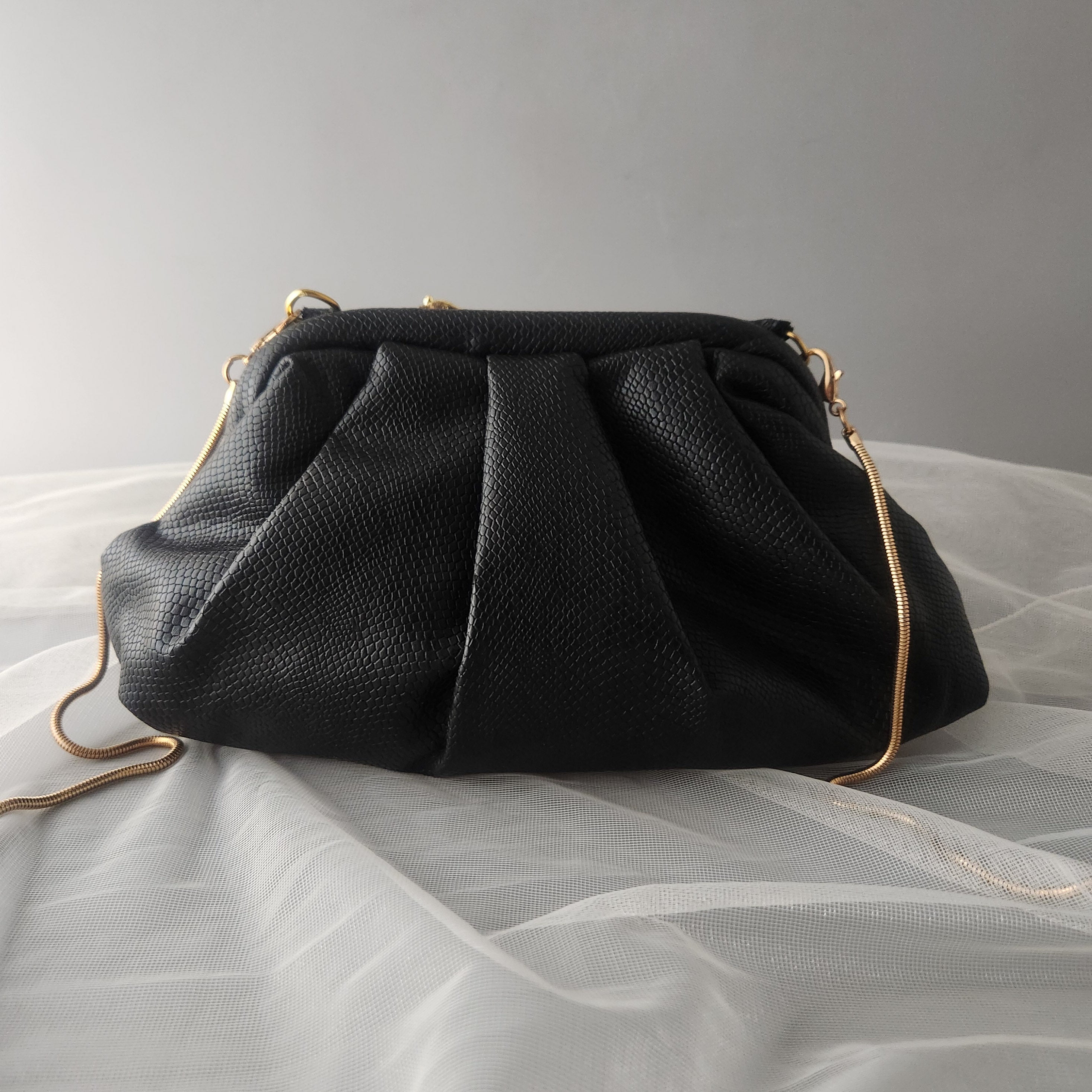 Midnight Stallion Cloud Clutch