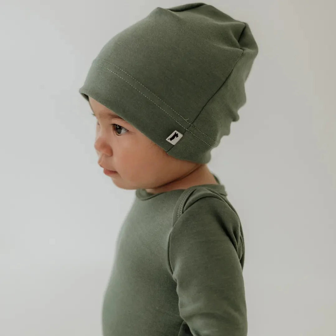 Baby/Kids' Bamboo Beanie | Solid Colours