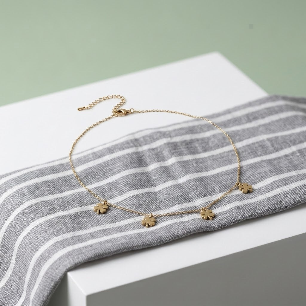 Cherry Charm Gold Necklace