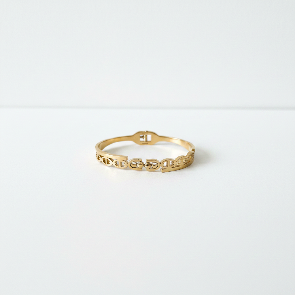 Geometric Cut-Out Gold