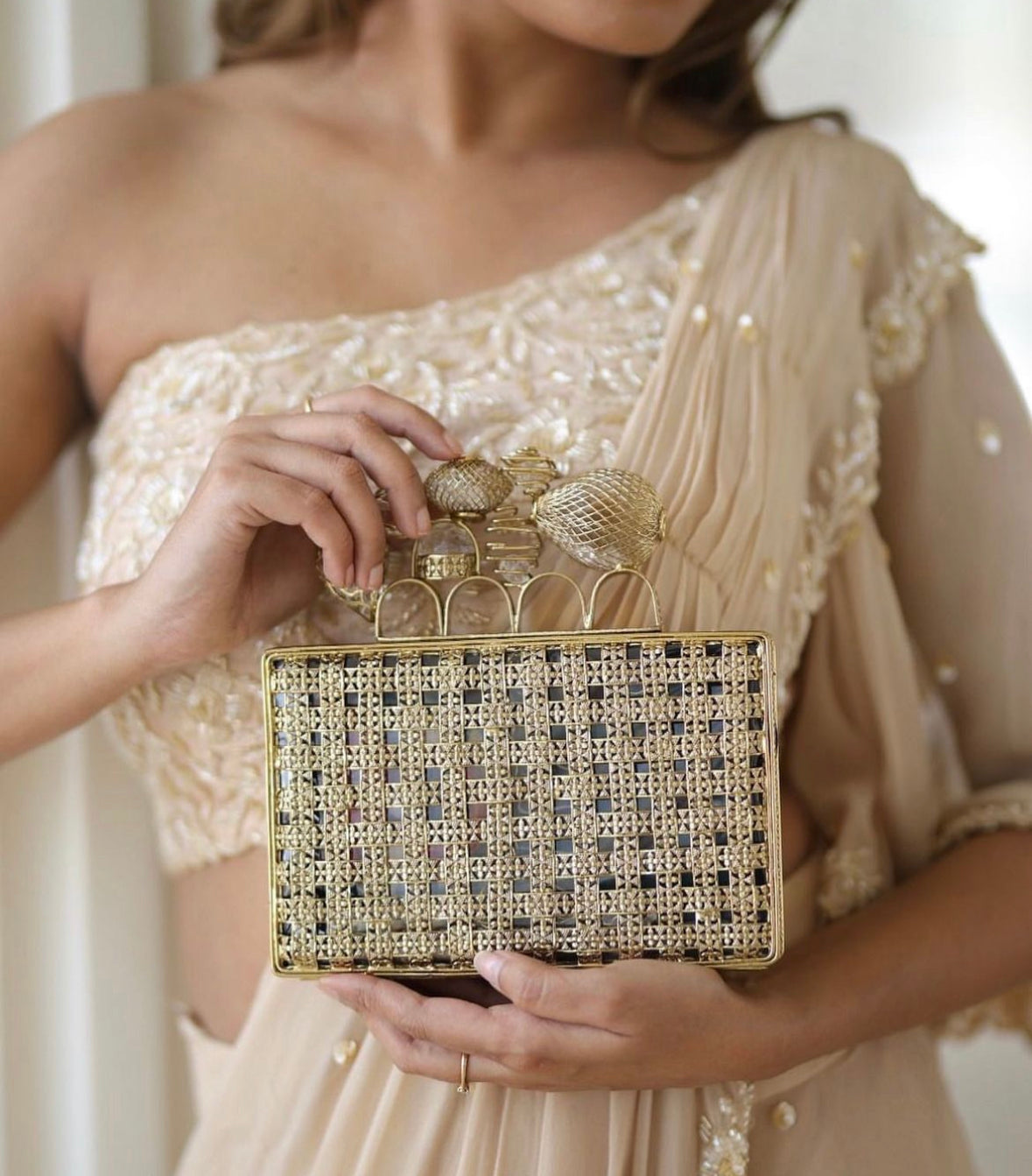 The MERAKI Gold Clutch