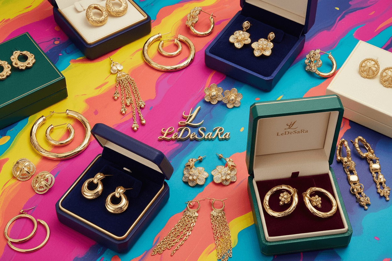 Earrings Collection | Elegant Gold-Plated Jewelry