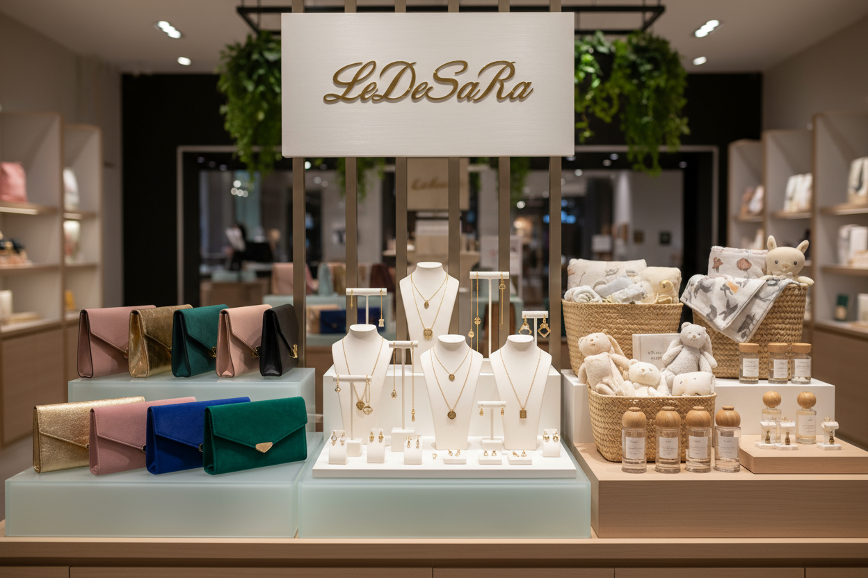 A store showing woman jewelry accessories  | Elegant style