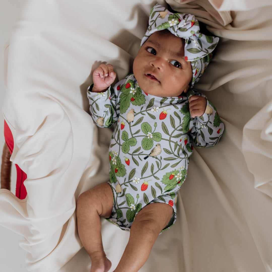 Baby Long-Sleeve Bamboo Onesie | Prints