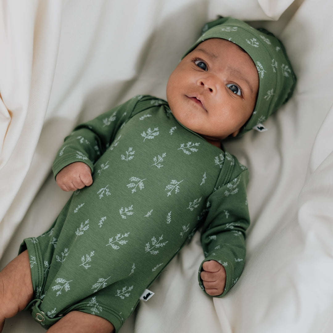 Baby Long-Sleeve Bamboo Onesie | Prints
