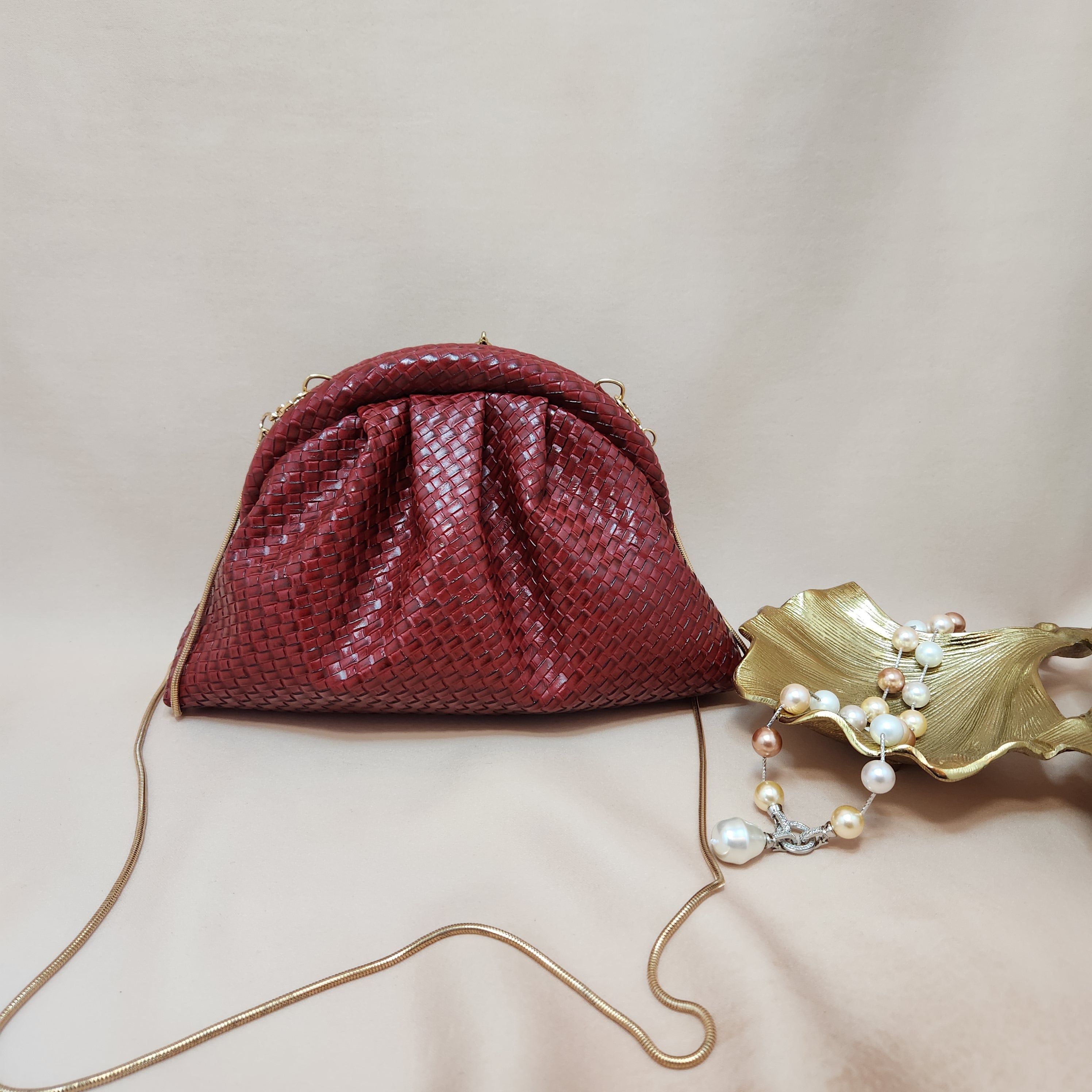 Crimson Royale Cloud Clutch