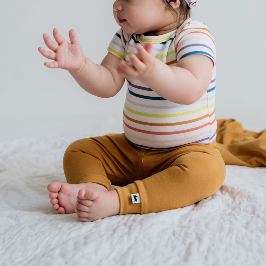 Bamboo Baby Capsule Gift Box - Rainbow Stripe & Sunflower