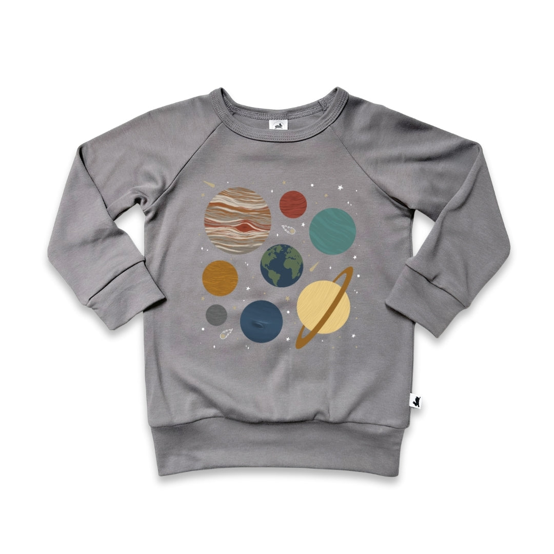 Baby/Kids Graphic Bamboo Raglan Sleeve Pullover