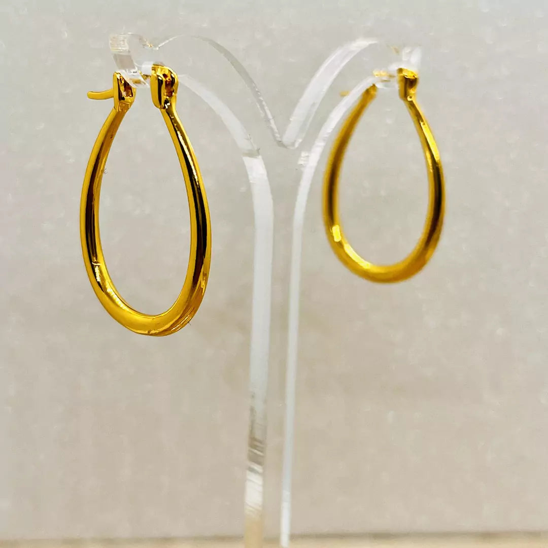 Buy Oval Hoop Earrings