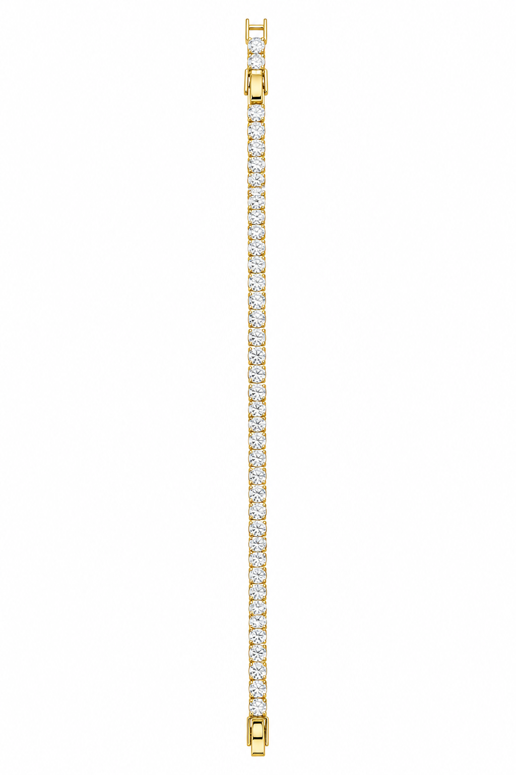 Elegant Gold CZ Tennis Bracelet for Women| 18K Gold Plated Luxury