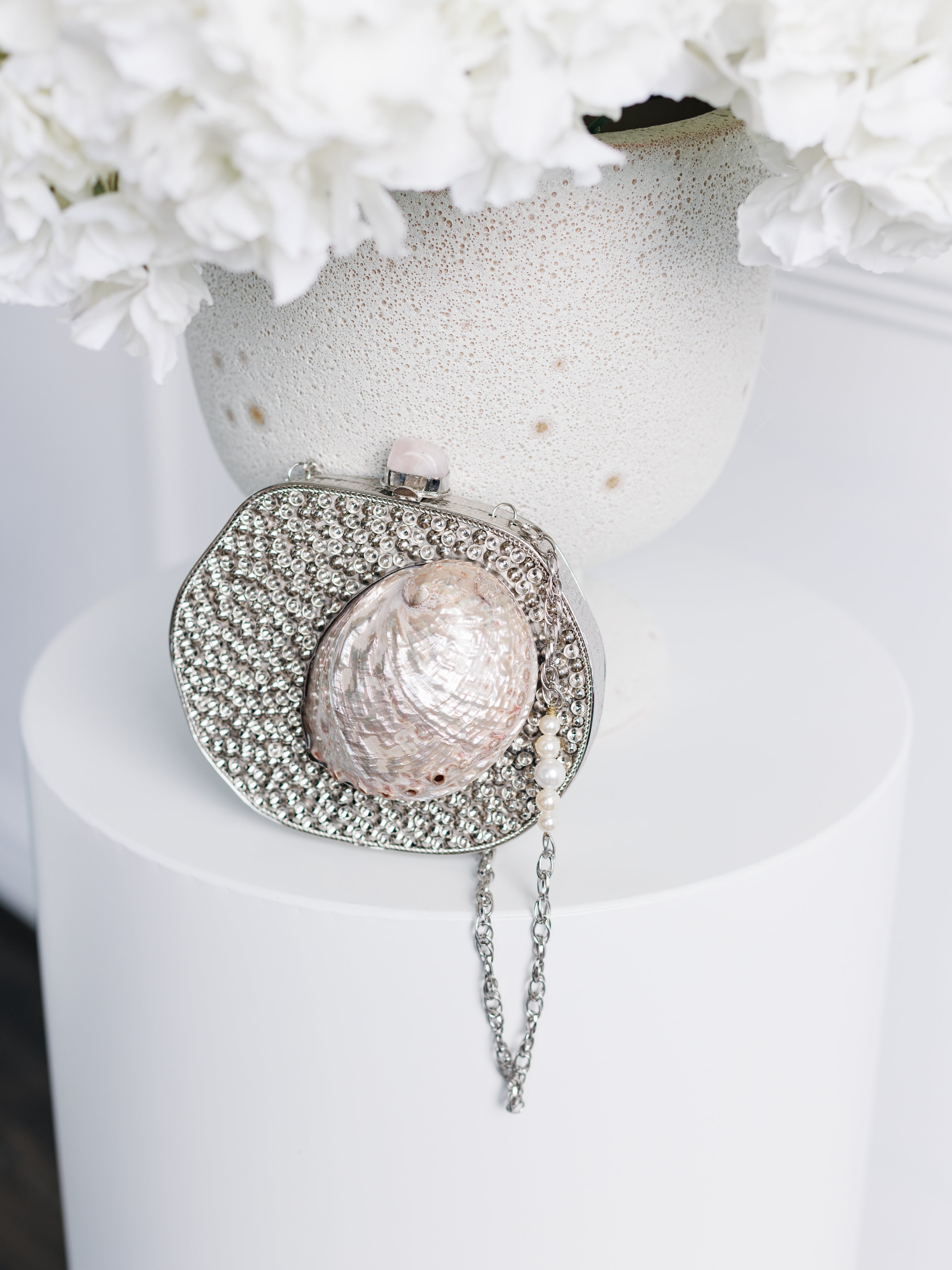 The MYRTLE Silver Clutch