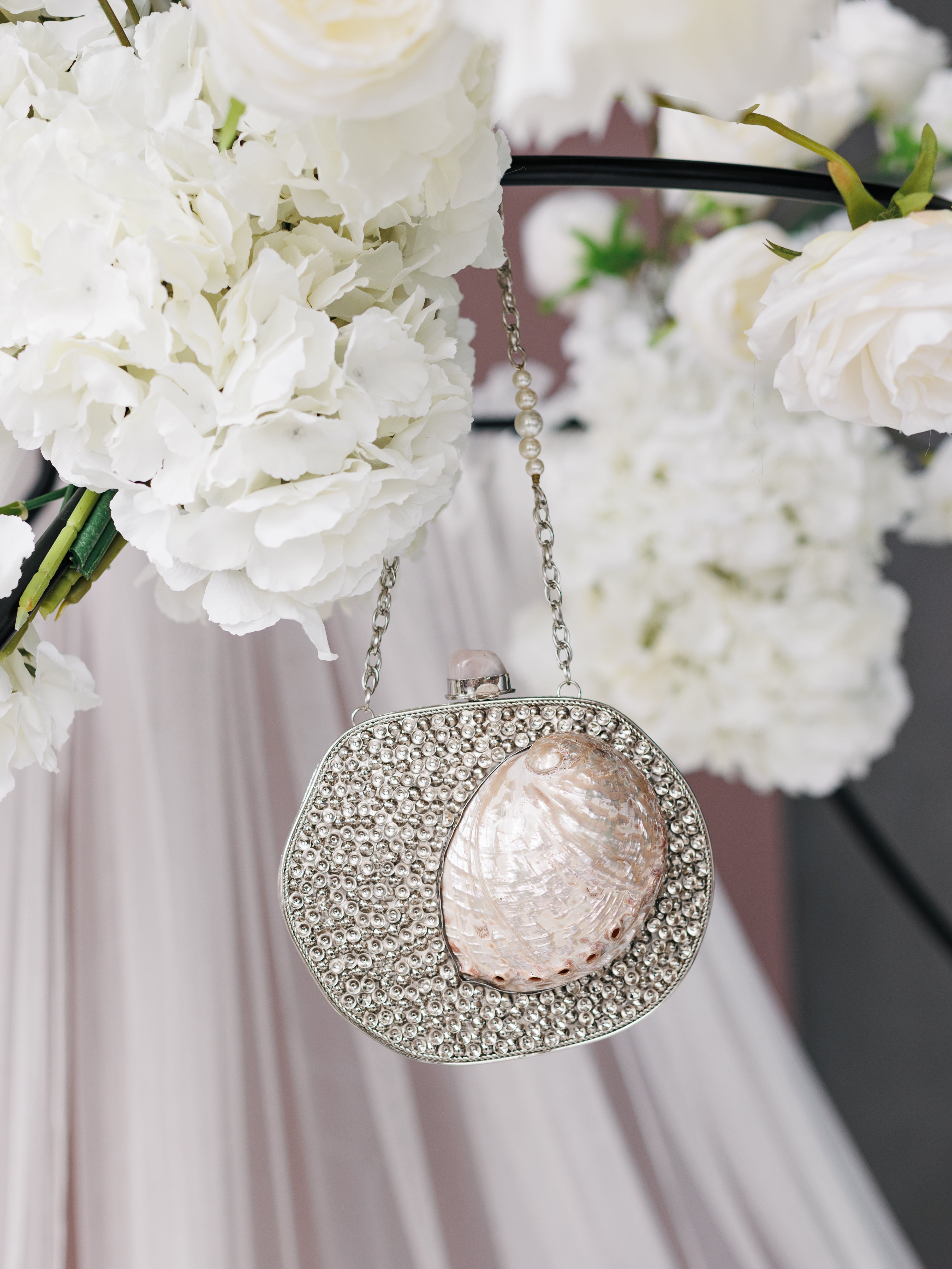 The MYRTLE Silver Clutch