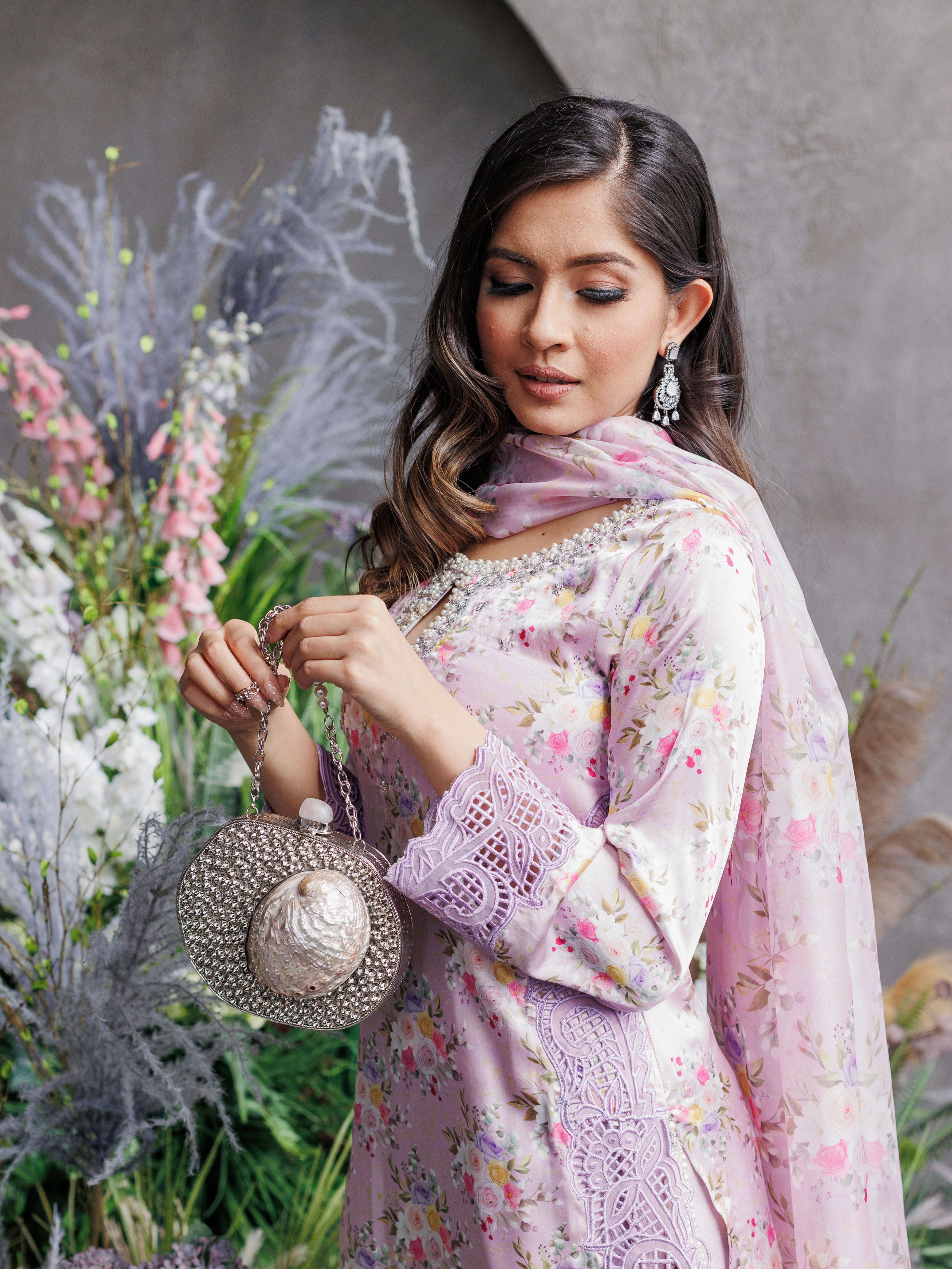 The MYRTLE Silver Clutch