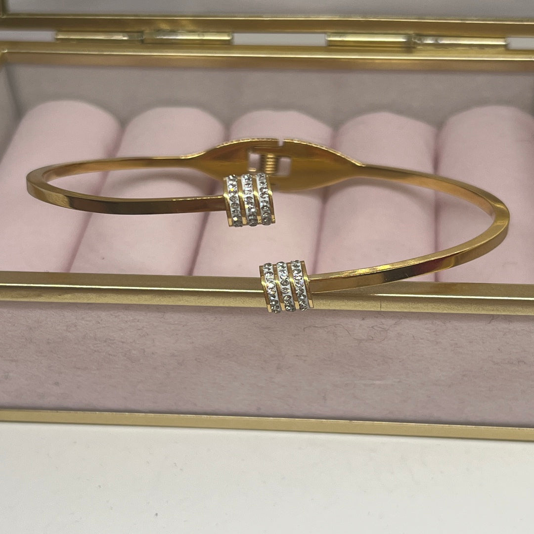 16k gold plated Zirconia diamond bracelet
