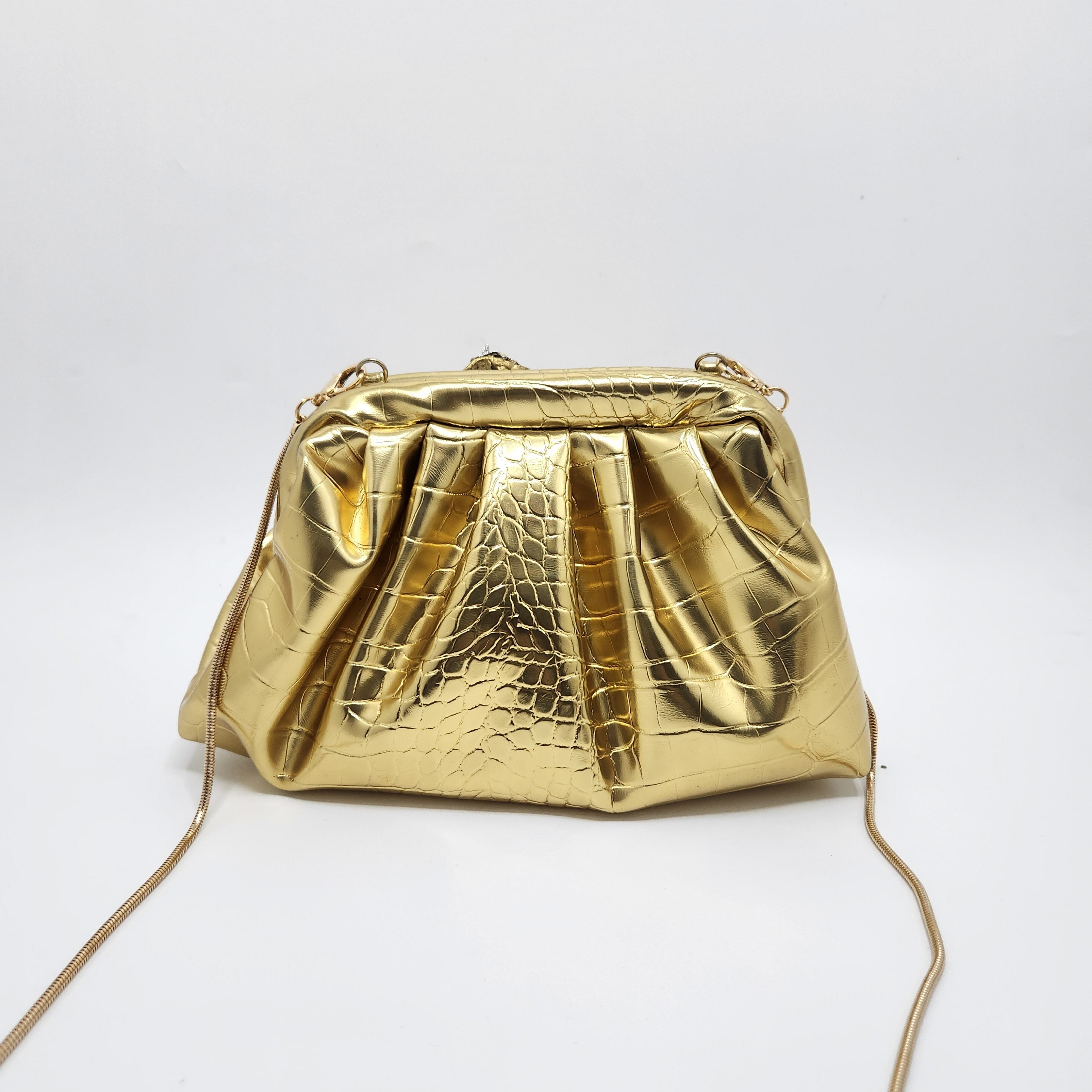 Golden Stallion Cloud Clutch