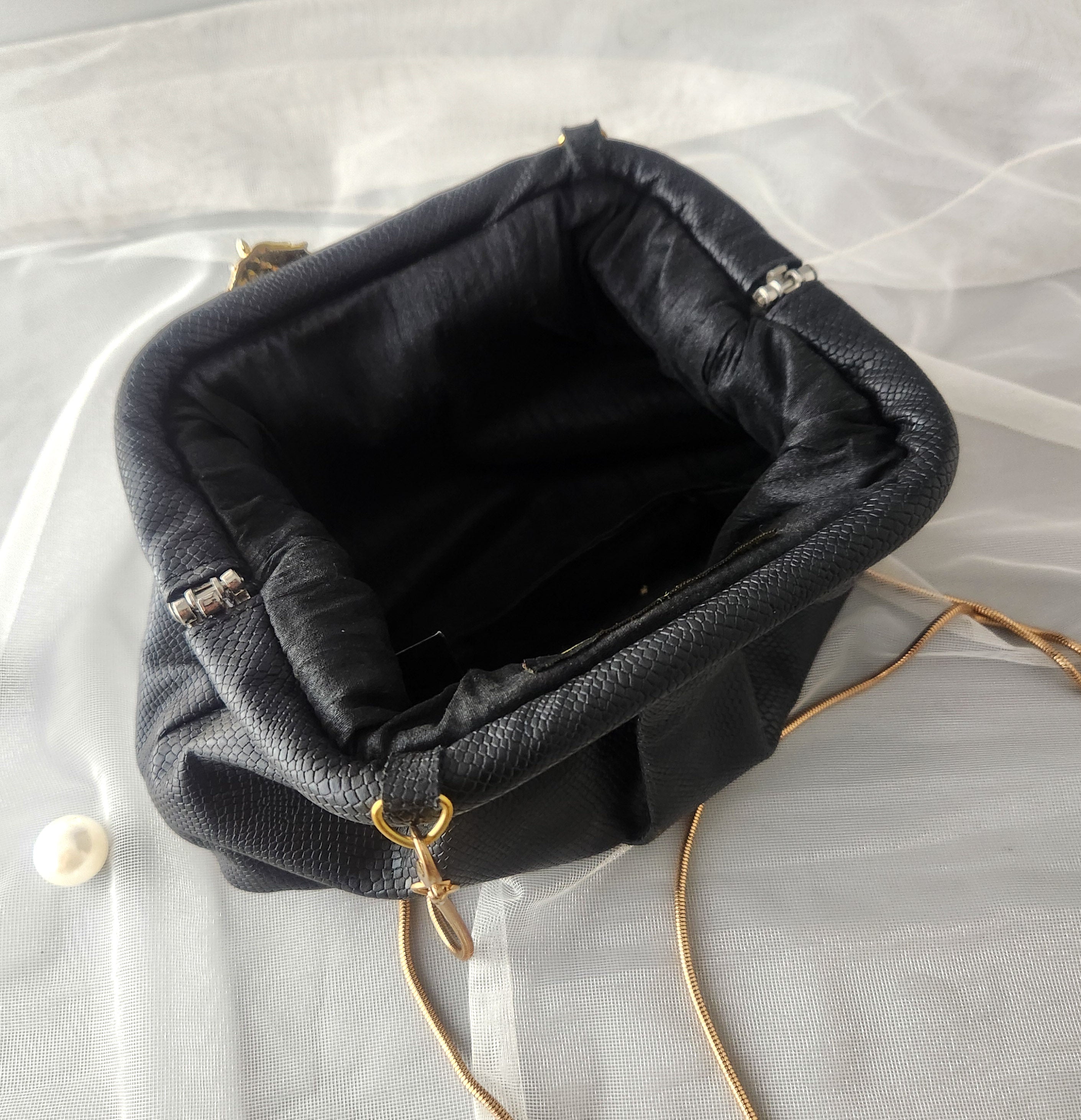 Midnight Stallion Cloud Clutch