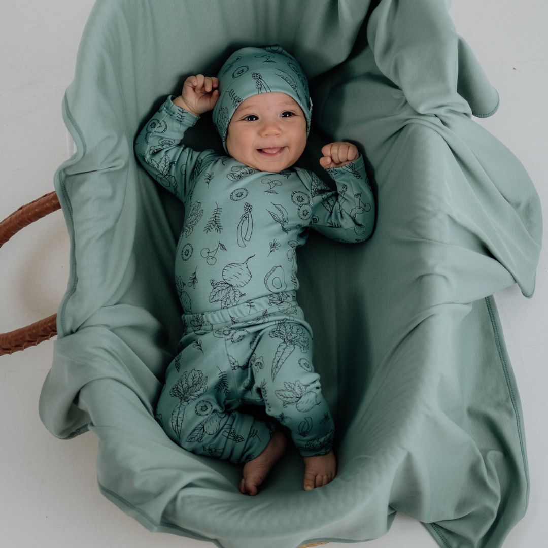 Baby Long-Sleeve Bamboo Onesie | Prints