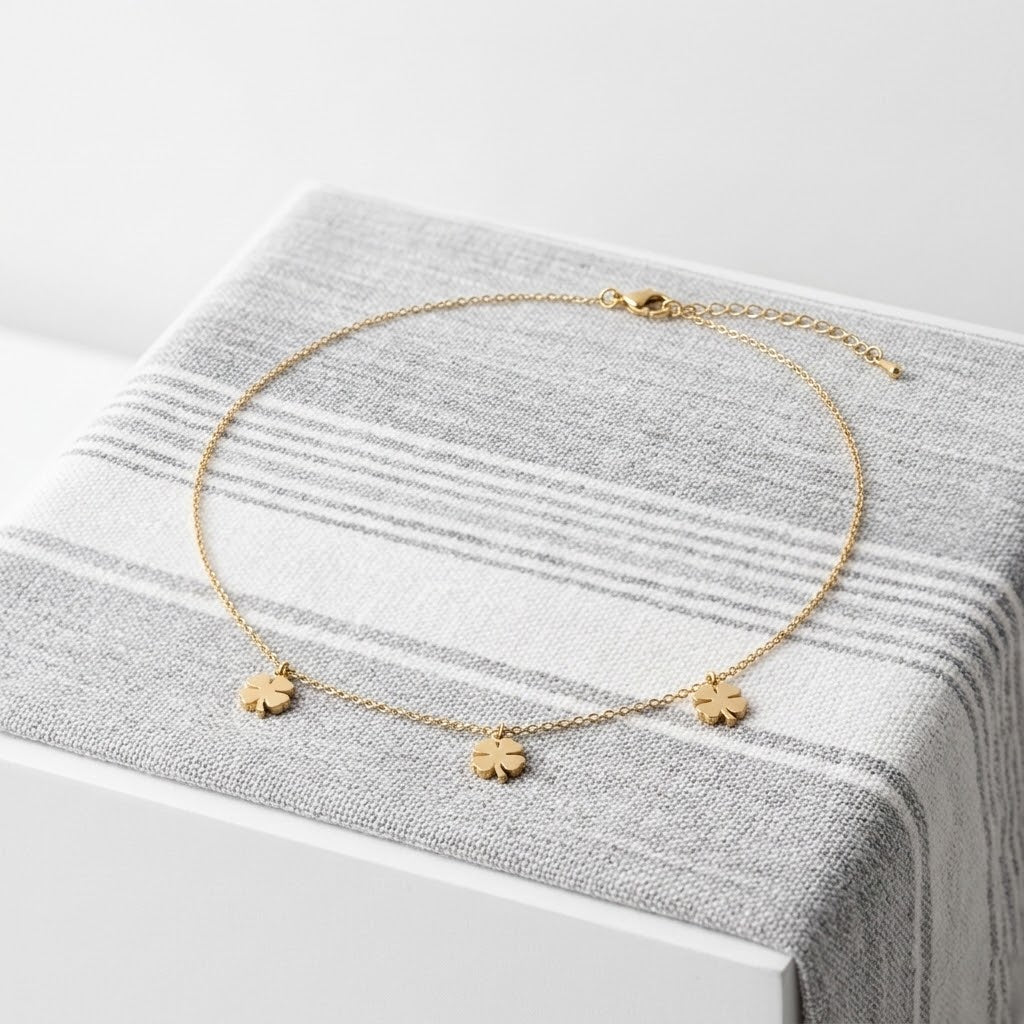 Cherry Charm Gold Necklace