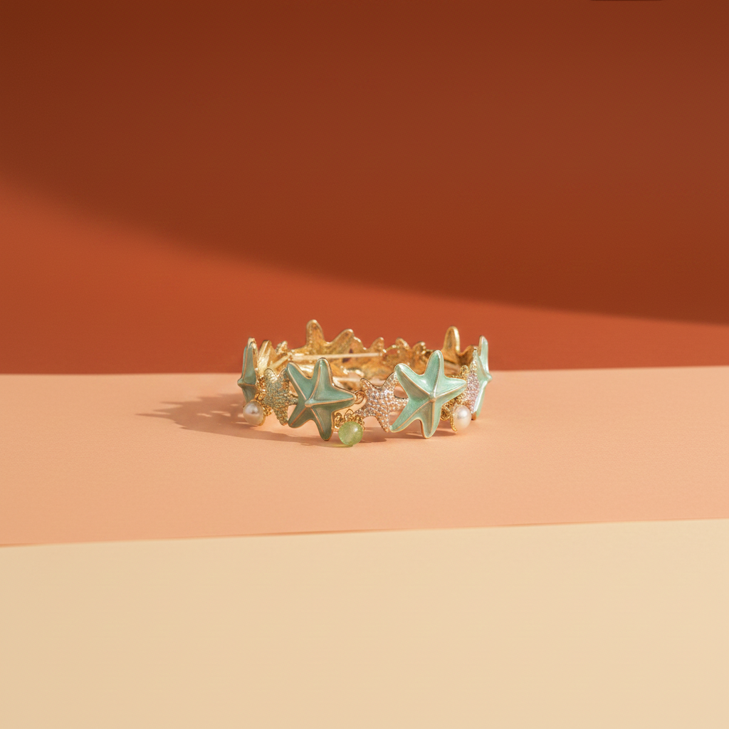 Floral Majesty Gold Bangle