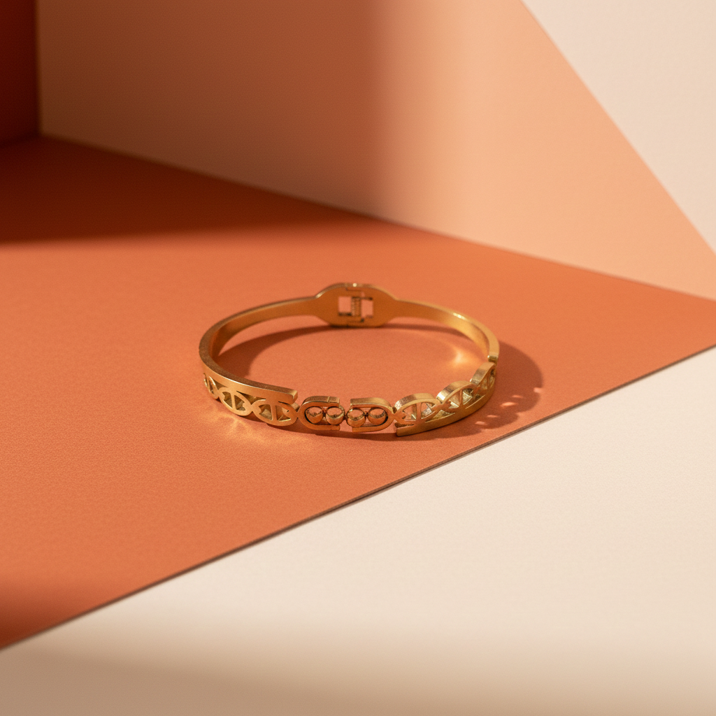 Geometric Cut-Out Gold