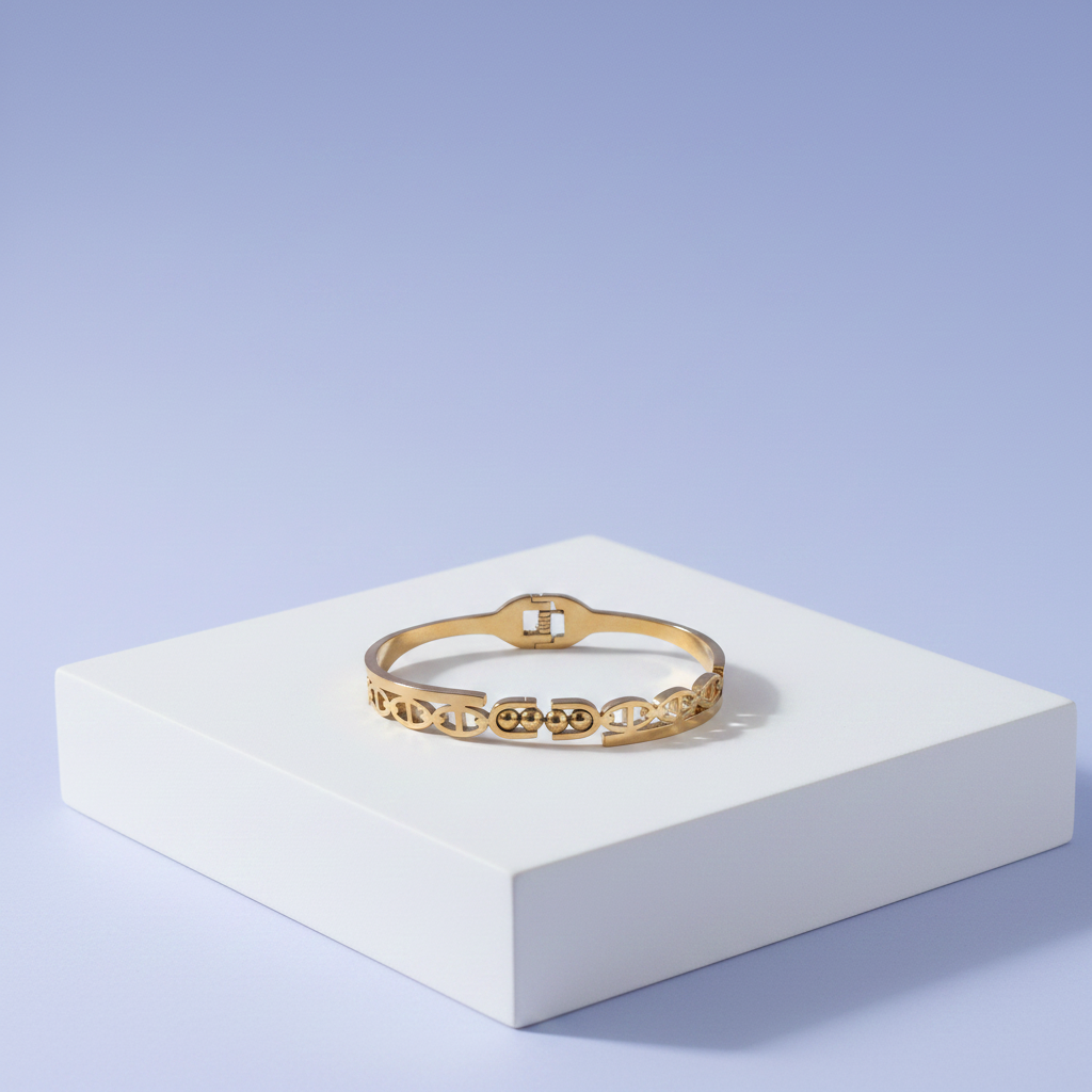 Geometric Cut-Out Gold