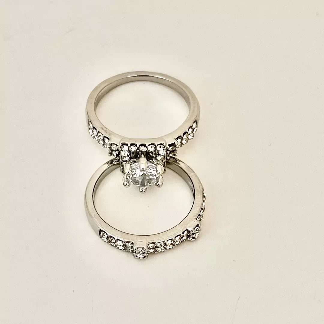 Vintage Elegant Rings, 2 Pieces/Set