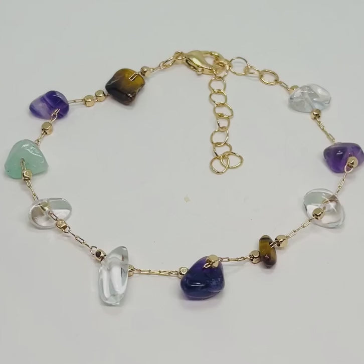 Shop multicolor natural stone bracelet
