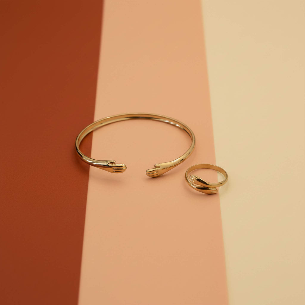 Harmony Touch Bangle & Ring Set | Chic Coordinated Jewelry Gift